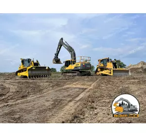 Берегоукріплення річок бульдозером і екскаватором Берегоукріплення річок бульдозером і екскаватором