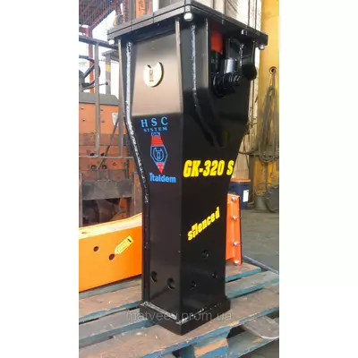 Гідравлічний молот для забивання паль 390 кг на JCB 4CX